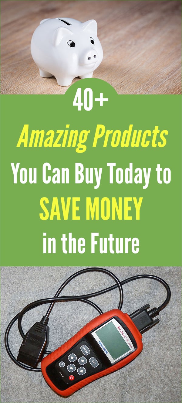 40+ Amazing Products You Can Buy Today to Save Money in the Future. Buy once for saving money. Frugal living tips with reusable products and others that will cut your budget in many ways, like saving on electricity, water, and other monthly bills. Smart buys that will prove to be worth the money over the long-term of many years. #vitaldollar #frugal #savingmoney #savemoney #personalfinance #money